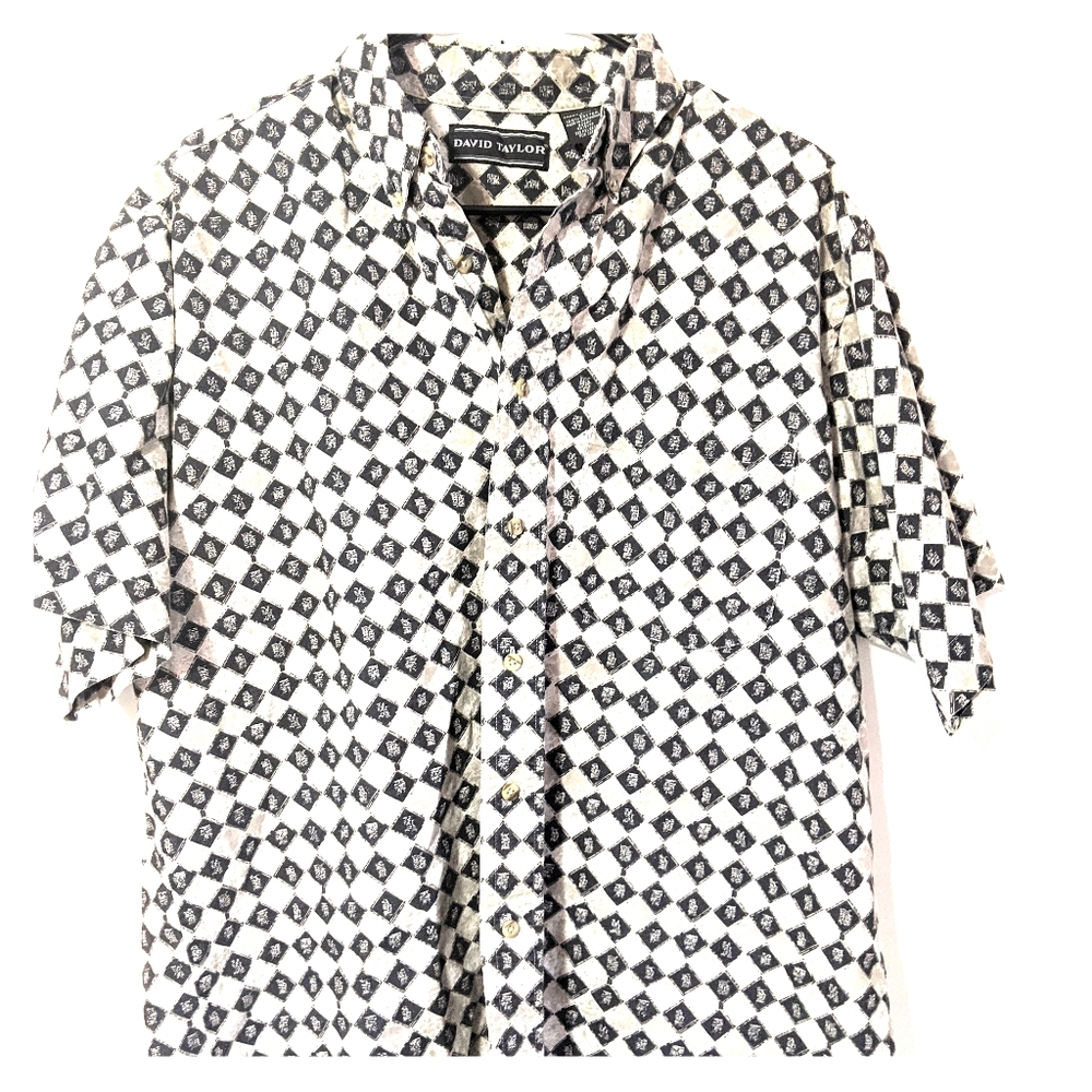 David Taylor Casual Button Down Short Sleeve Shirt